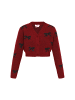 myMo Cardigan in burgundy melange