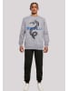F4NT4STIC Sweatshirt Drache Lila in grau meliert