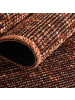 KADIMA DESIGN Teppich Kurzflor Unicolor Chenille Baumwolle Innen in Kupfer