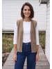 Cecil Offene Federgarn-Weste in Unifarbe in Creamy Mocha