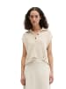Marc O'Polo Ärmelloser Polo-Pullover loose in Grey Silk
