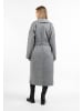 DreiMaster Vintage Damen Übergangsmantel Aus Wollgemisch in Grau Melange