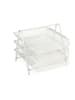 relaxdays 3x Dokumentenablage in Weiß - (B)29,5 x (H)26,5 x (T)35,5 cm