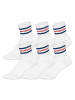 HUDDLE Socken 6er Pack in Weiß/Blau/Rot