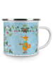 Mr. & Mrs. Panda Emaille Tasse Fuchs Keksdose ohne Spruch in Eisblau