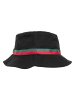  Flexfit Bucket Hat in black/firered/green