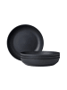 4er Set Suppenteller Silueta in Nordic Black ø 21 cm