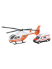 Toi-Toys Rettungs-Hubschrauber Helikopter mit Krankenwagen aus Druckguss 3 Jahre