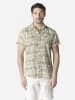 KOROSHI Herren kurzarmhemd allover in khaki