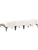 Beliani 2-tlg Lounge Set BRACCIANO in Beige/Schwarz/Braun