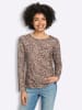 Heine Druck-Shirt in champagner-schoko-bedruckt