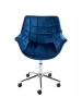 Beliani Bürostuhl LABELLE in Blau - (W) 54 x (H) 81 x (L) 54 cm