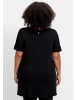 sheego Longshirt in schwarz