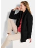 GOLDNER Teddyjacke Stilvolle Kurzjacke mit Stehkragen in schwarz