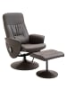 HOMCOM Relaxsessel mit Fußhocker-76B x 81T x 105H cm-Braun