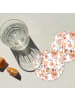 OnlyWow Glasuntersetzer 6er-Set Blumen