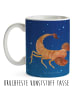 Mr. & Mrs. Panda Tasse Sternzeichen Skorpion ohne Spruch in Sternenhimmel Blau