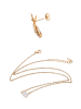 faina Women Jewelry Set in rose gold white