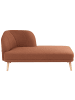 Beliani Chaiselongue TANLAY in Braun - (W) 74 x (H) 78 x (L) 153 cm