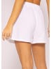 SASSYCLASSY Musselin Shorts in Weiß