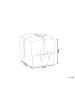 Beliani Pouf TURLEY in Gelb - (W) 57 x (H) 38 x (L) 57 cm
