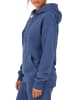 Reichstadt Damen Relaxed Fit Hoodie Marken-Stick in Dark Blue