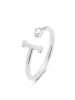 Luxenter Ring Alphabet aus 925er Sterlingsilber  verstellbar ALPHABET-Alphabet silver