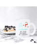 Mr. & Mrs. Panda Tee Tasse Einhorn Schneemann mit Spruch in Transparent