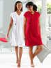 WITT WEIDEN Sleepshirts in weiß + rot