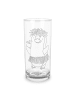 Mr. & Mrs. Panda Glas Pinguin Kokosnuss ohne Spruch in Transparent
