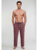 Tom Tailor Lange-Hose Toledo in rot-mittel-Karo