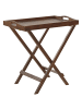 Beliani Beistelltisch AMANTEA in Braun - (W) 45 x (H) 73 x (L) 68 cm