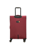 D&N Travel Line 9704 - 4-Rollen-Trolley M 68 cm erw. (dark red) in dark red