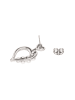 myMo Women Pair Of Earrings in Silver White