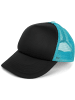 styleBREAKER Mesh Cap in Schwarz-Türkis