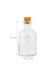 relaxdays 8x Glasflaschen-Set in Transparent - 150 ml