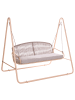 Beliani 2-tlg Gartenschaukel NORCIA in Beige