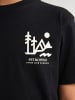 Petrol Industries Rückenprint T-Shirt Tetons in Schwarz