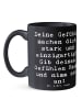 Mr. & Mrs. Panda Tasse Emotionen ausdrücken mit Spruch in Schwarz