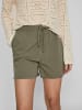 Vila Kurze Stoff Shorts Bermuda Hot Pants in Olive