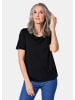 GOLDNER Shirt Gepflegtes Shirt in formstabiler Ware in schwarz