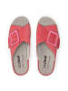 VITAFORM Veloursleder Pantoletten in rotpink