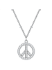 Glanzstücke München Kette Peace aus Sterling Silber mit Zirkonia in silber