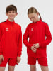 Hummel Halbreißverschluss Sweatshirt Hmlauthentic Kinder in TRUE RED