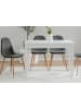 Furn.Design Esstisch weiß 110 x 67 cm, Küchentisch in modernem Design