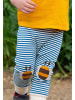 Little Green Radicals Gestreifte Jogginghose mit Kniebesatz in Blau