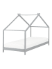 Beliani Kinderbett ORLU in Grau - (W) 94 x (H) 146 x (L) 207 cm