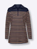 Sieh an! Sweatshirt in marine-camel-gestreift