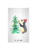 Mr. & Mrs. Panda Handtuch Pinguin Weihnachtsbaum ohne Spruch in Weiß