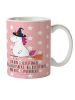 Mr. & Mrs. Panda Kinderbecher Einhorn Hexe mit Spruch in Rot Pastell